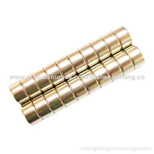 NdFeB round magnet, strong magnetism, used in loudspeaker and mobile phone